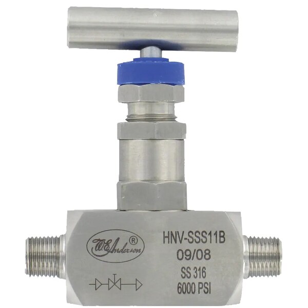 Dwyer Instruments 3/4" needle valve, female x male. HNV-SSS25B - main